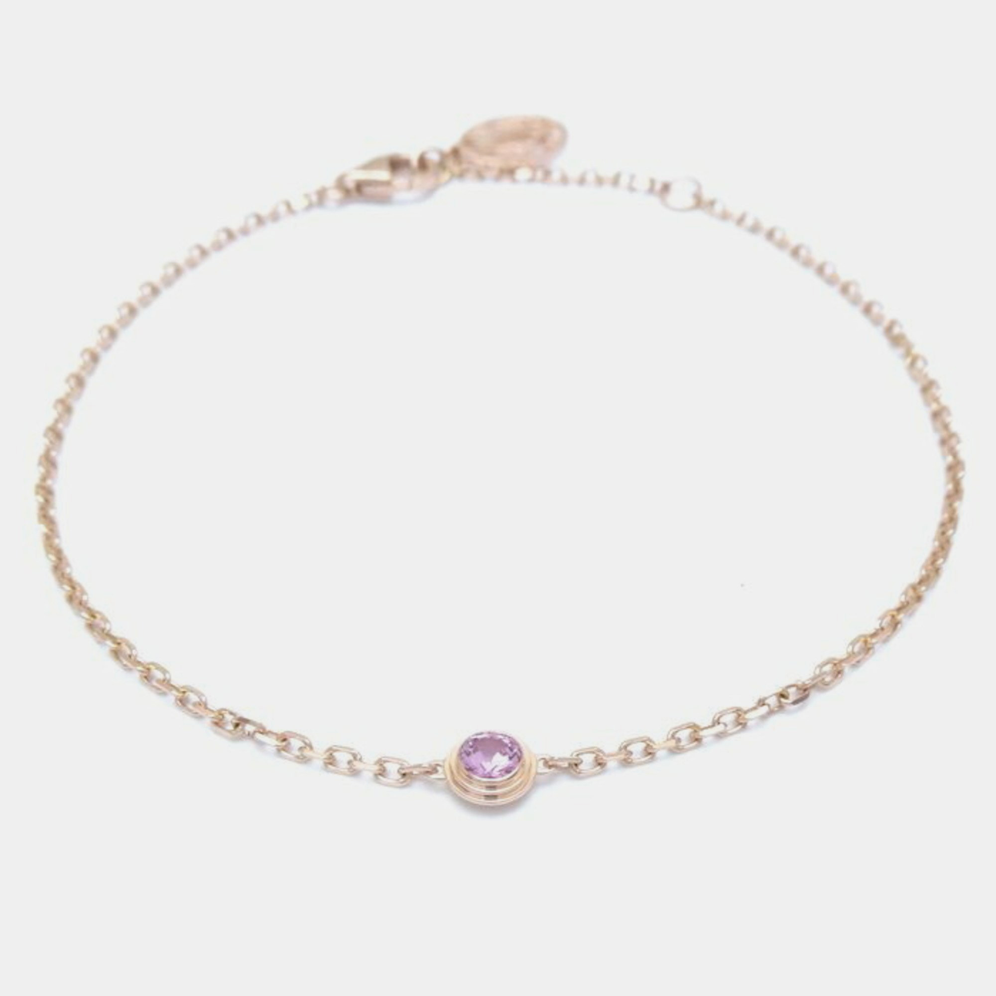 

Cartier 18K Rose Gold and Pink Sapphire d'Amour Chain Bracelet