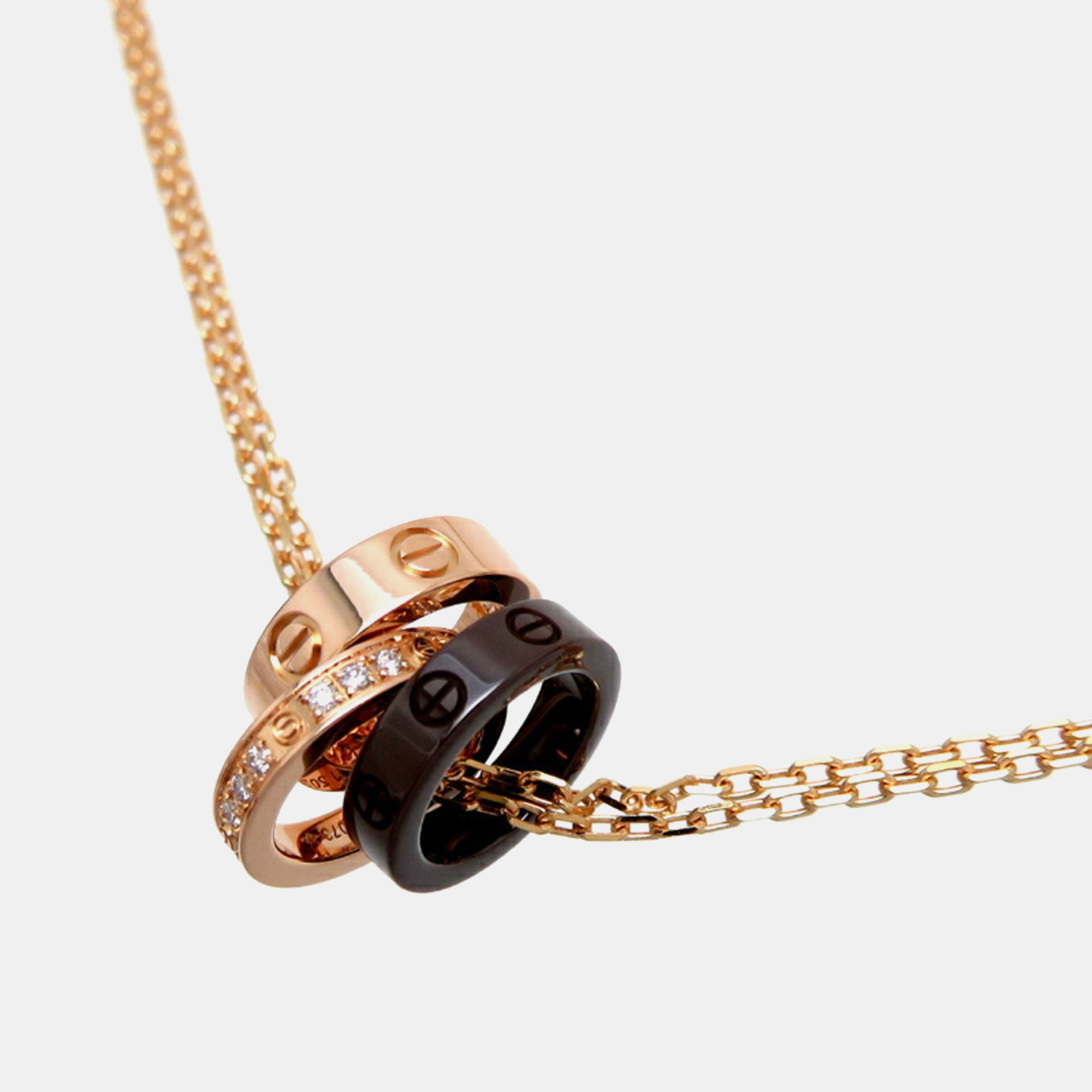 

Cartier 18K Rose Gold and Diamond Love Pendant Necklace