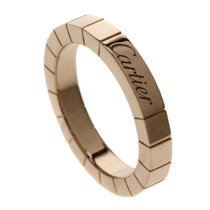  Cartier Lanières Rose Gold Band Ring Size 48