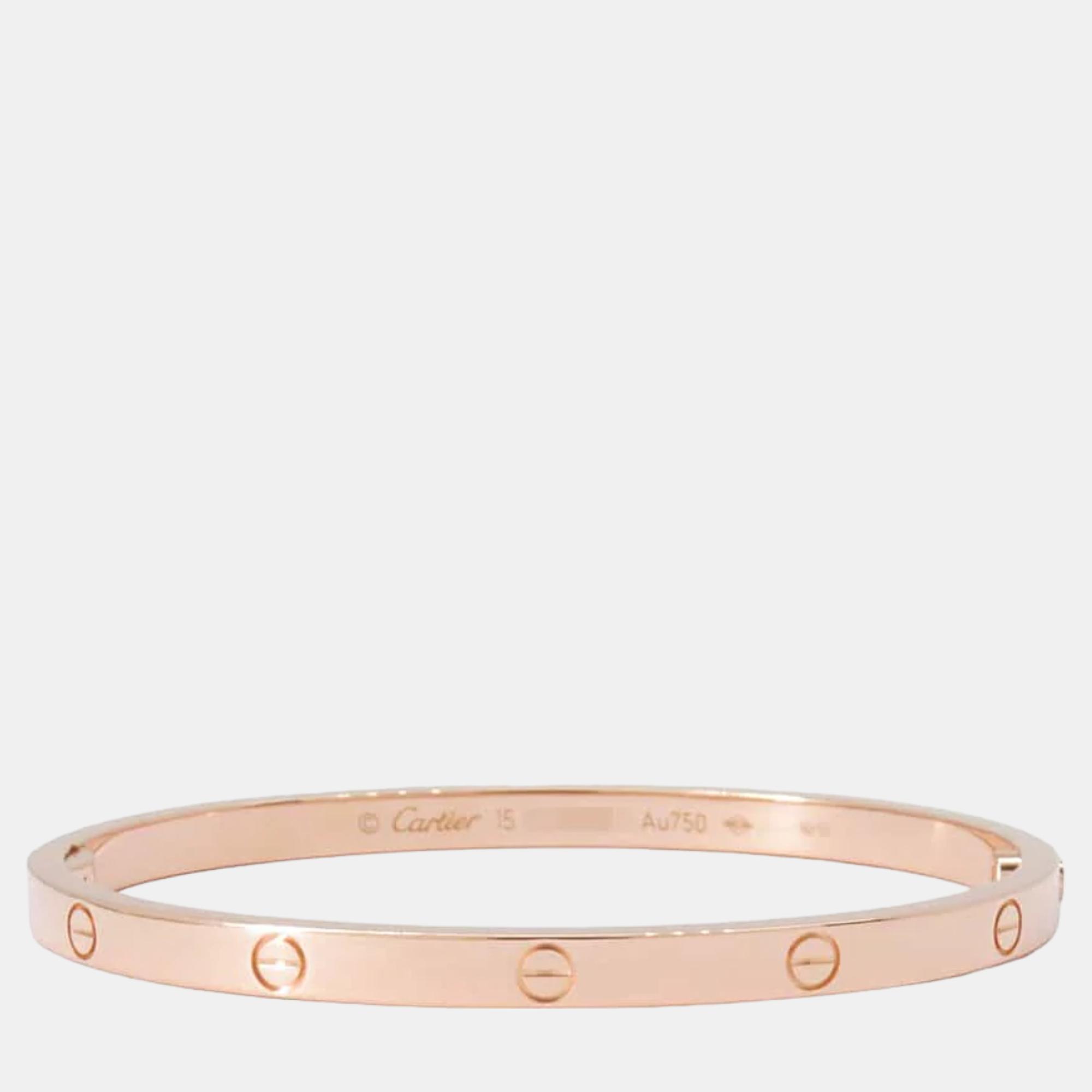 

Cartier 18K Rose Gold Love Bangle Bracelet