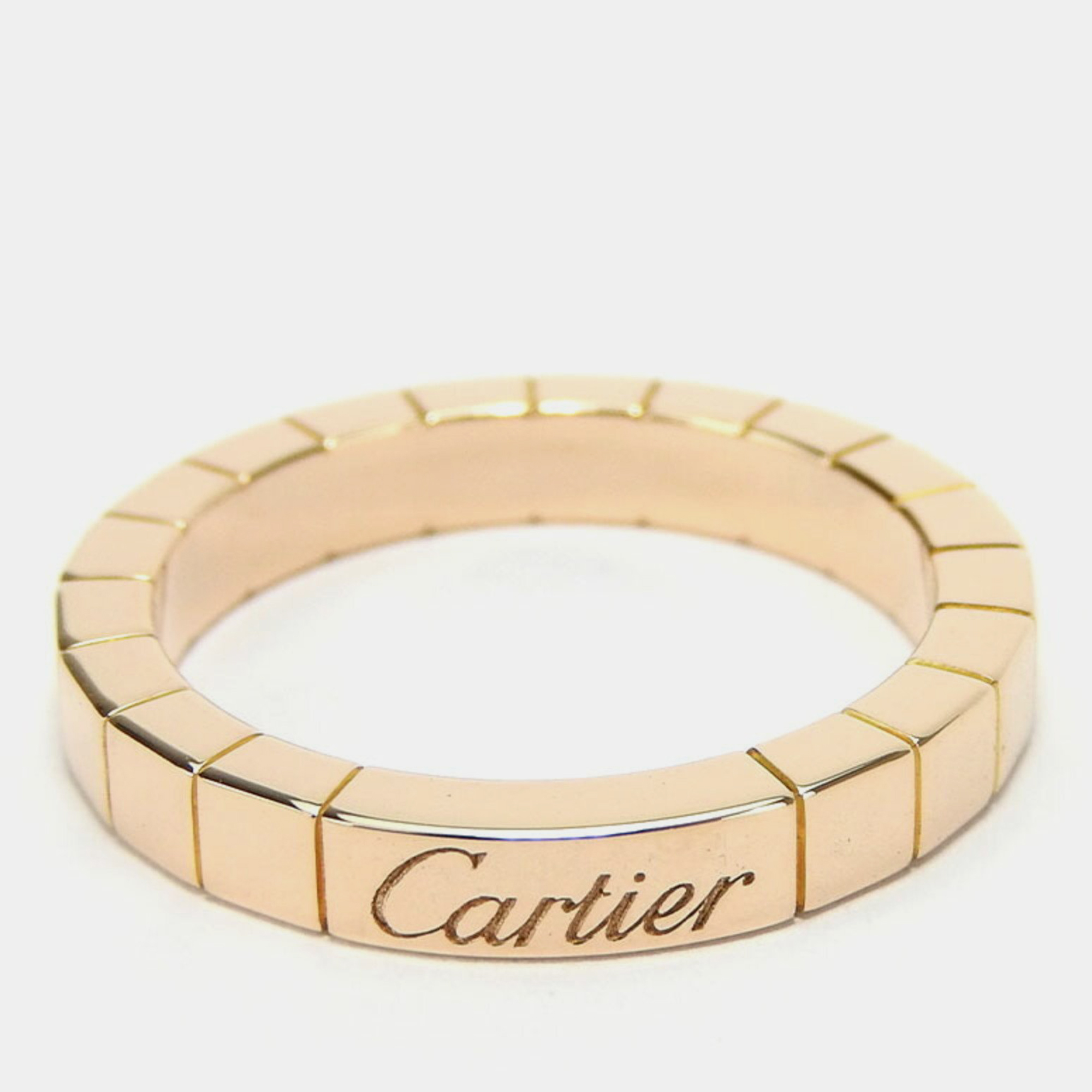 

Cartier 18K Rose Gold Lanieres Band Ring EU 52