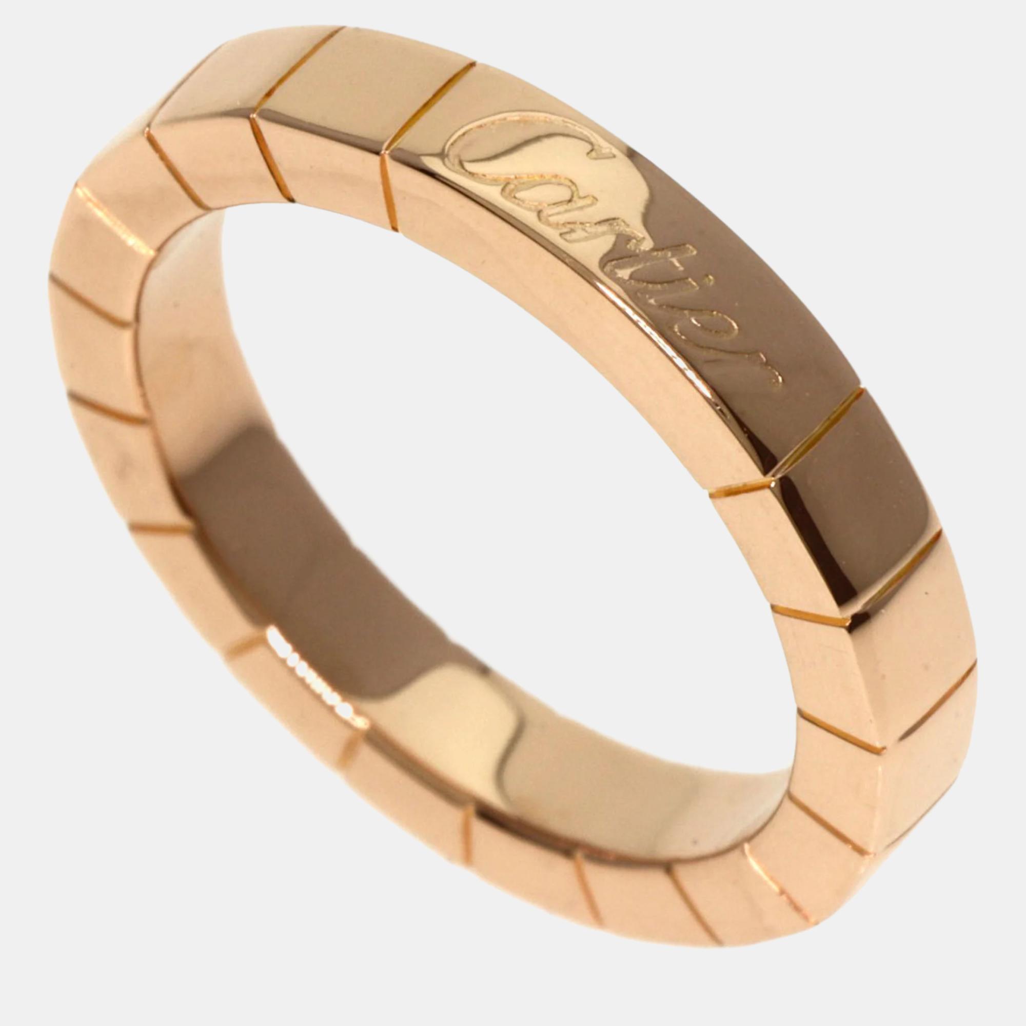 

Cartier 18K Rose Gold Lanieres Wedding Band Ring EU 47
