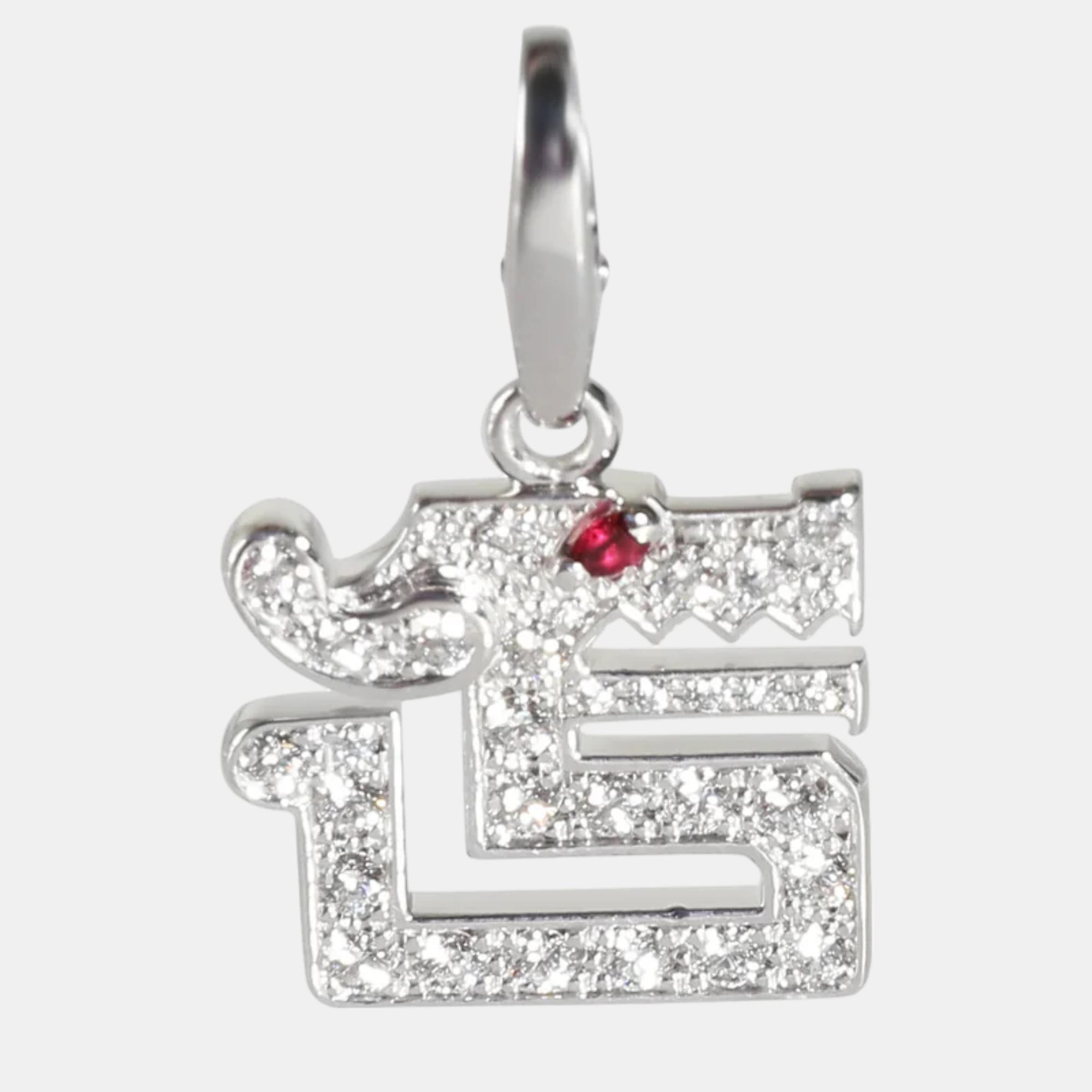 

Cartier White Gold Le Baiser du Dragon Charm