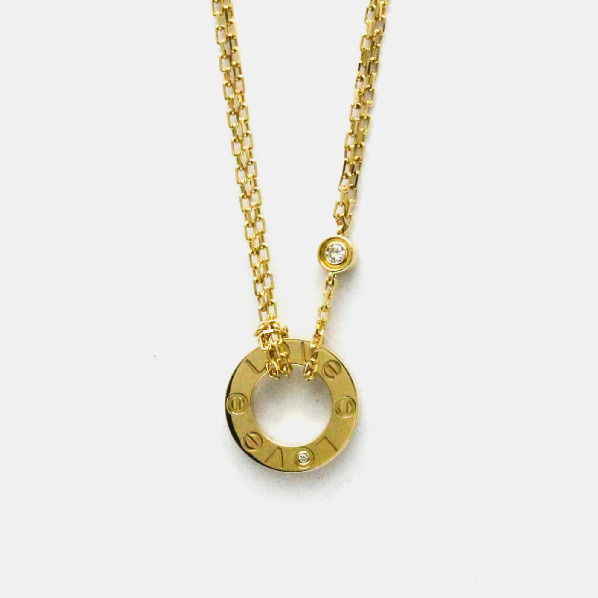 

Cartier 18K Yellow Gold Love Diamonds Pendant Necklace
