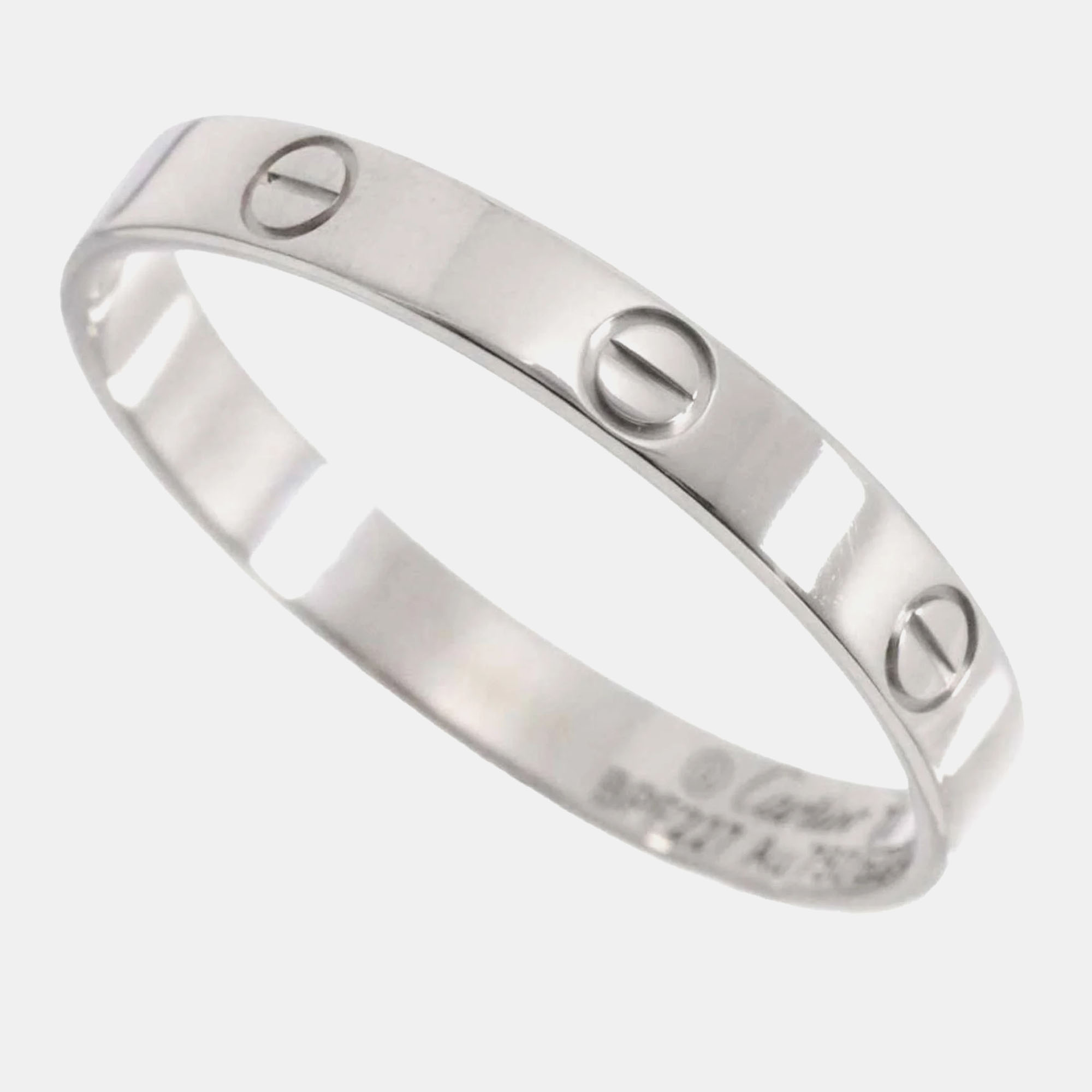 

Cartier 18K White Gold Love Ring EU 70