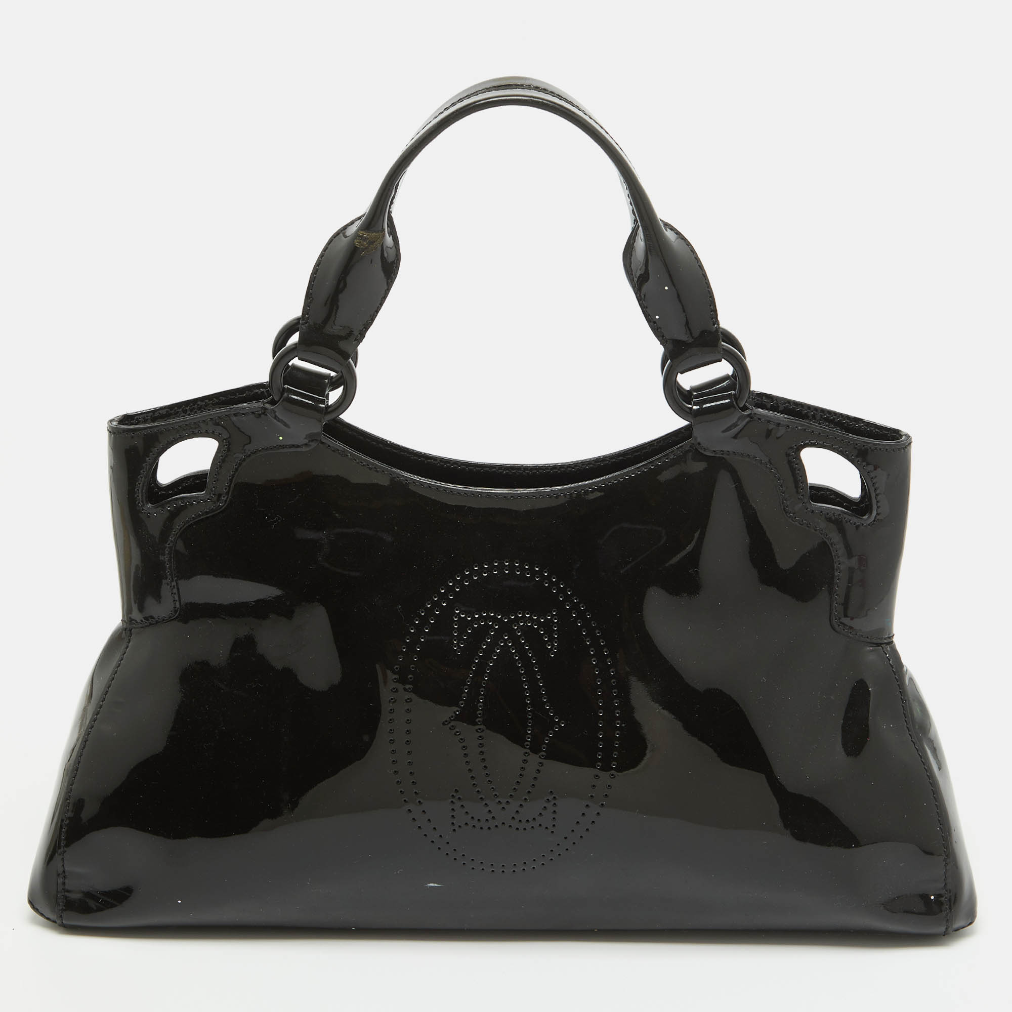 

Cartier Black Patent Leather  Marcello De Cartier Tote