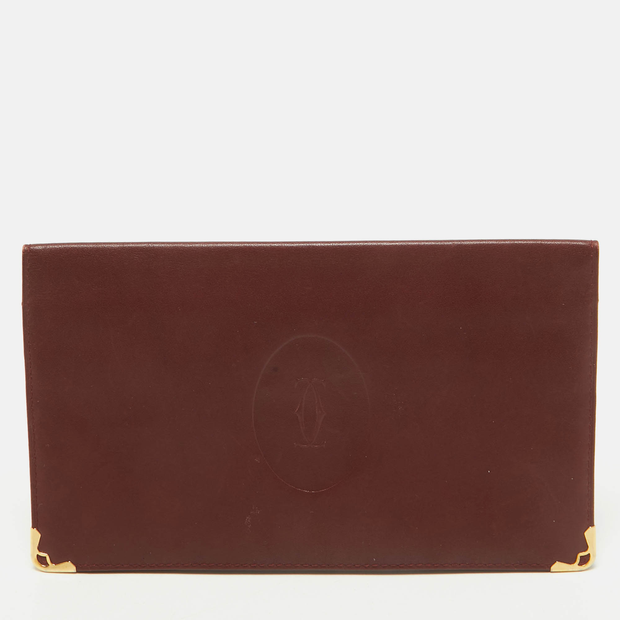 

Cartier Burgundy Leather Must de Cartier International Wallet