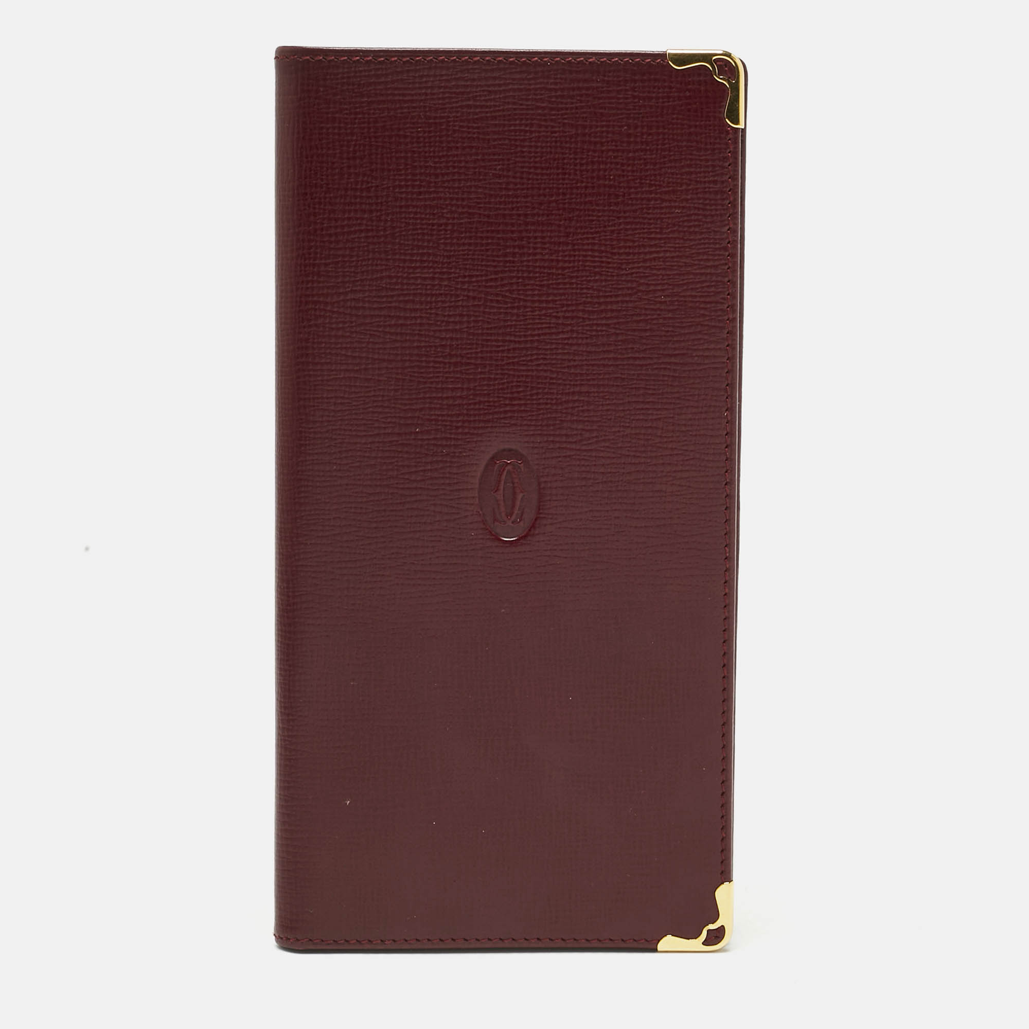 

Cartier Burgundy Leather Le Must De Cartier Long Wallet