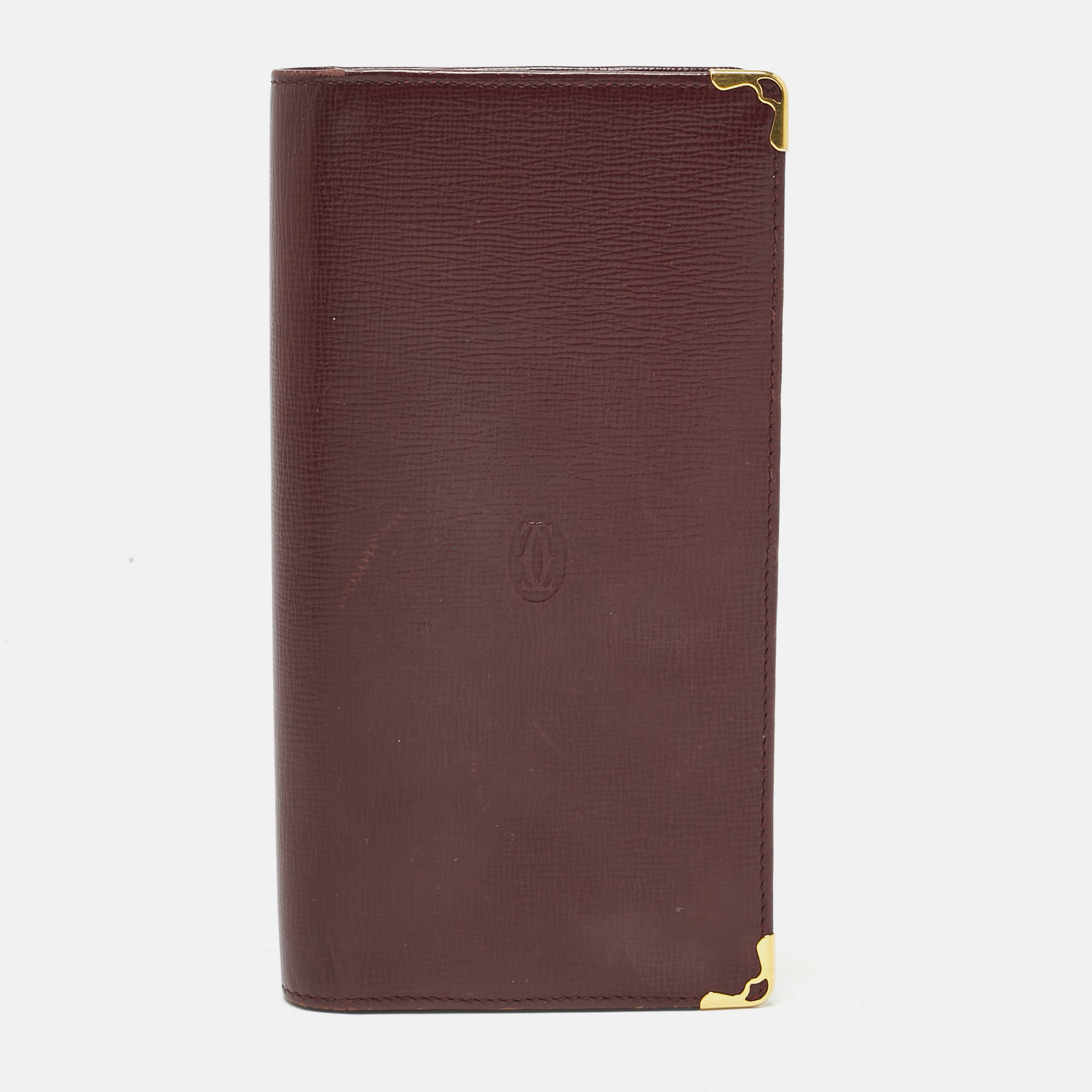 

Cartier Burgundy Leather Le Must De Cartier Long Wallet
