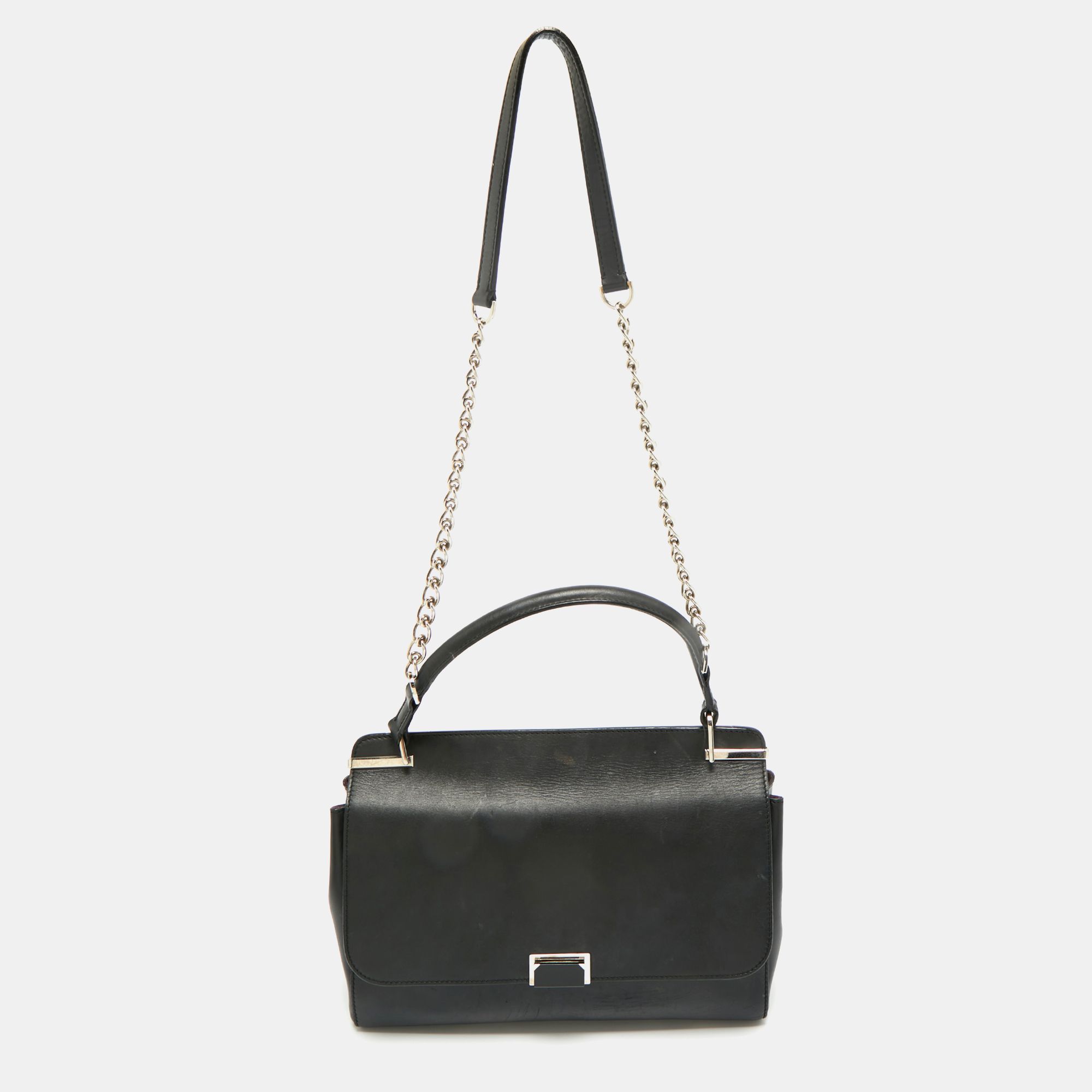 

Cartier Black Leather Jeanne Toussaint Top Handle Bag