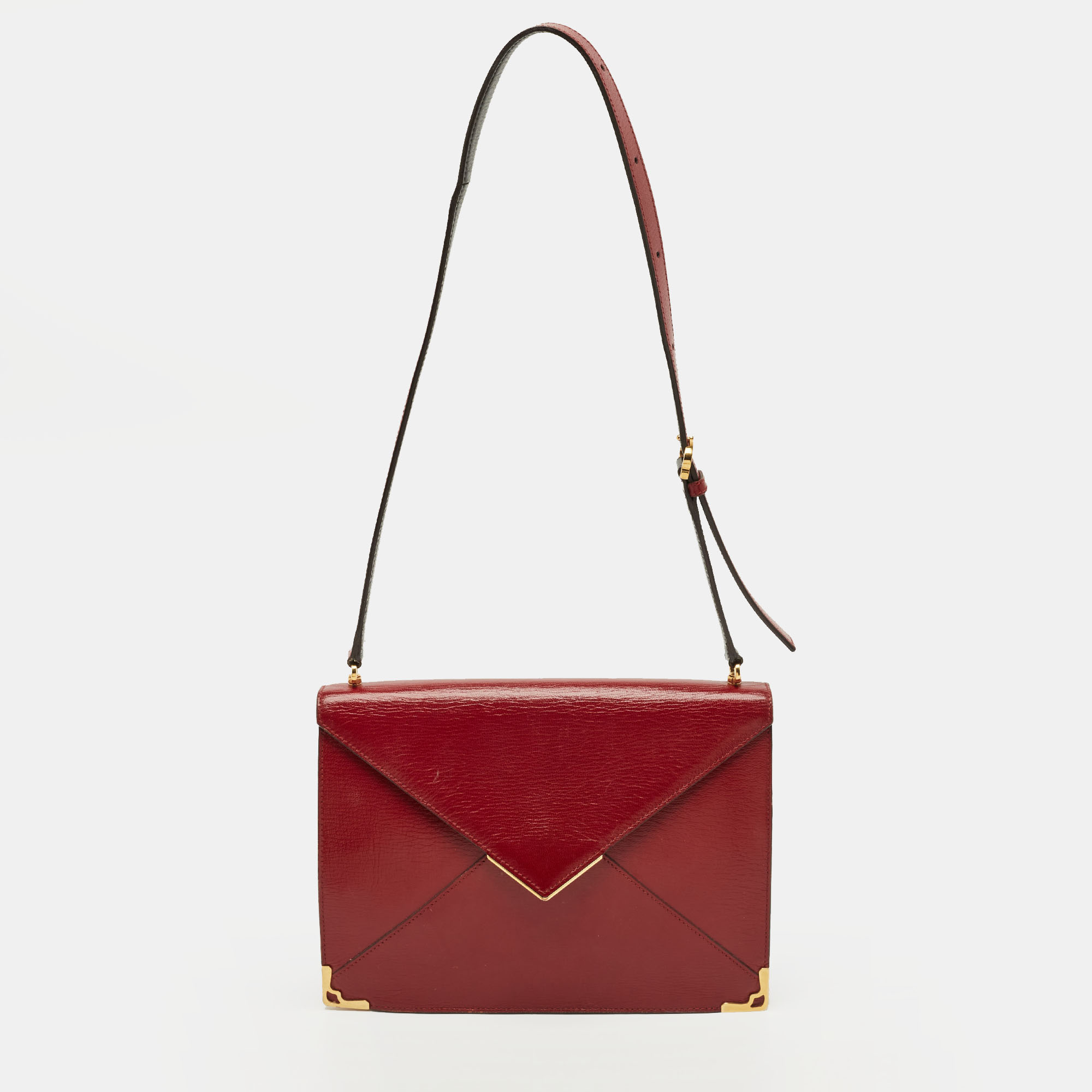 

Cartier Envelope Red Leather Shoulder Bag
