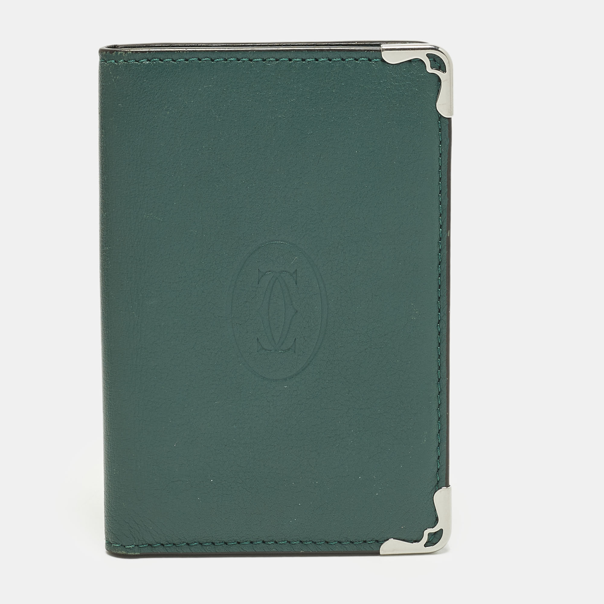 

Cartier Must de Cartier Green Leather Card Holder