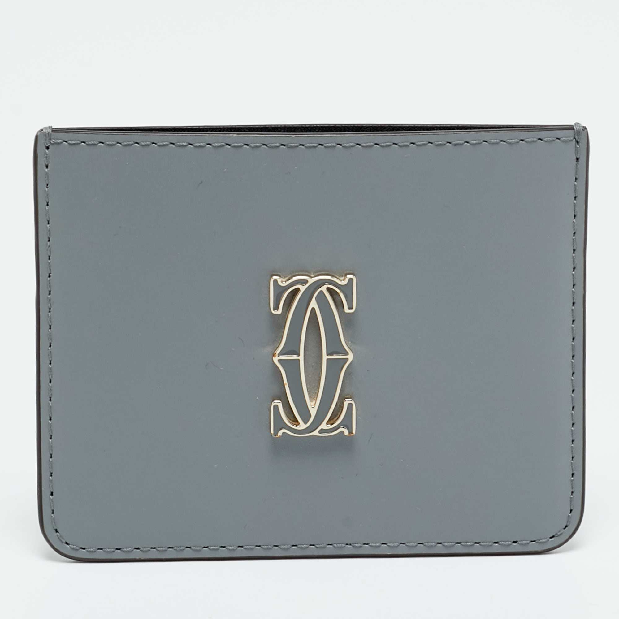 

Cartier C De Cartier Grey Leather Card Holder