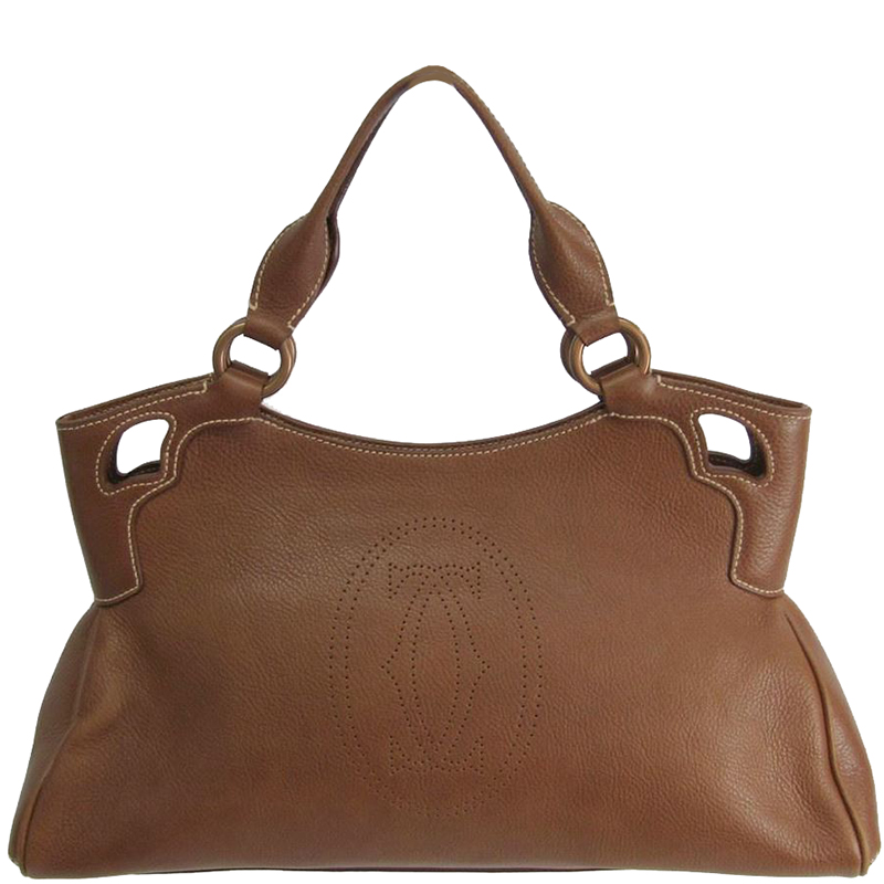 Cartier Brown Leather Marcello de Cartier Satchel Bag Cartier | The ...
