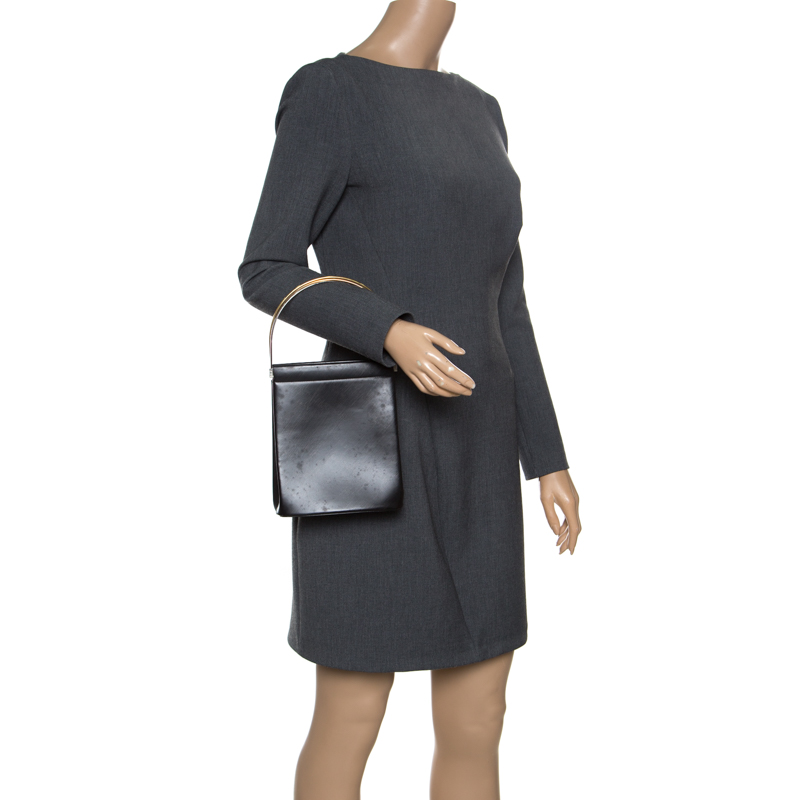 

Cartier Black Leather Small Trinity Bag
