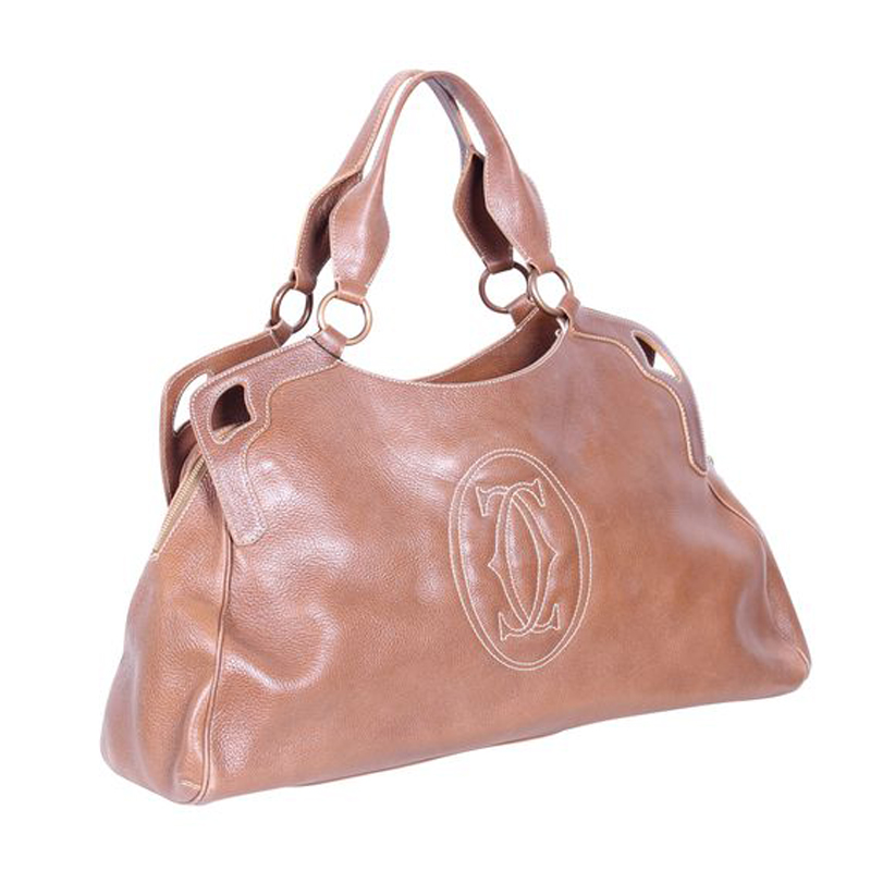 

Cartier Brown Leather Marcello Tote Bag