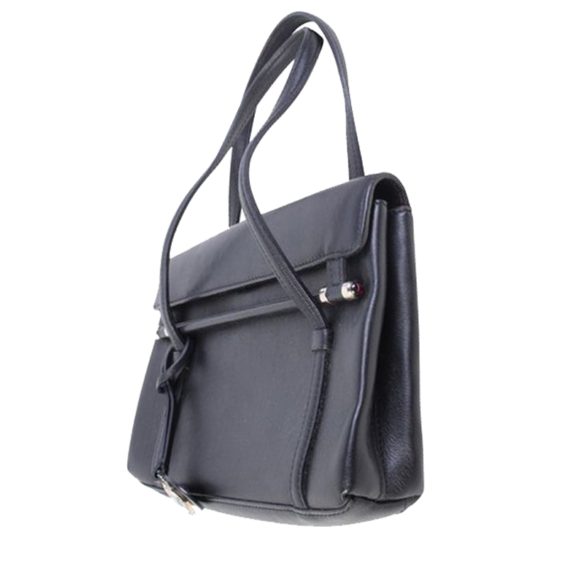 

Cartier Black Leather Shoulder Bag