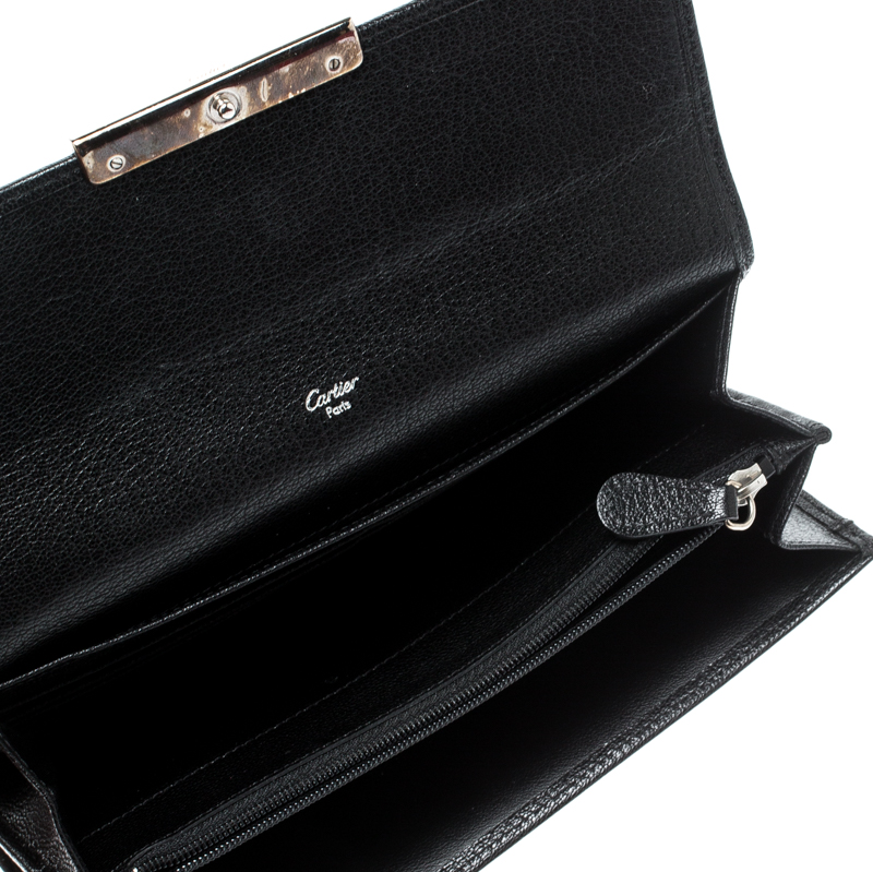 

Cartier Black Leather Love Continental Wallet