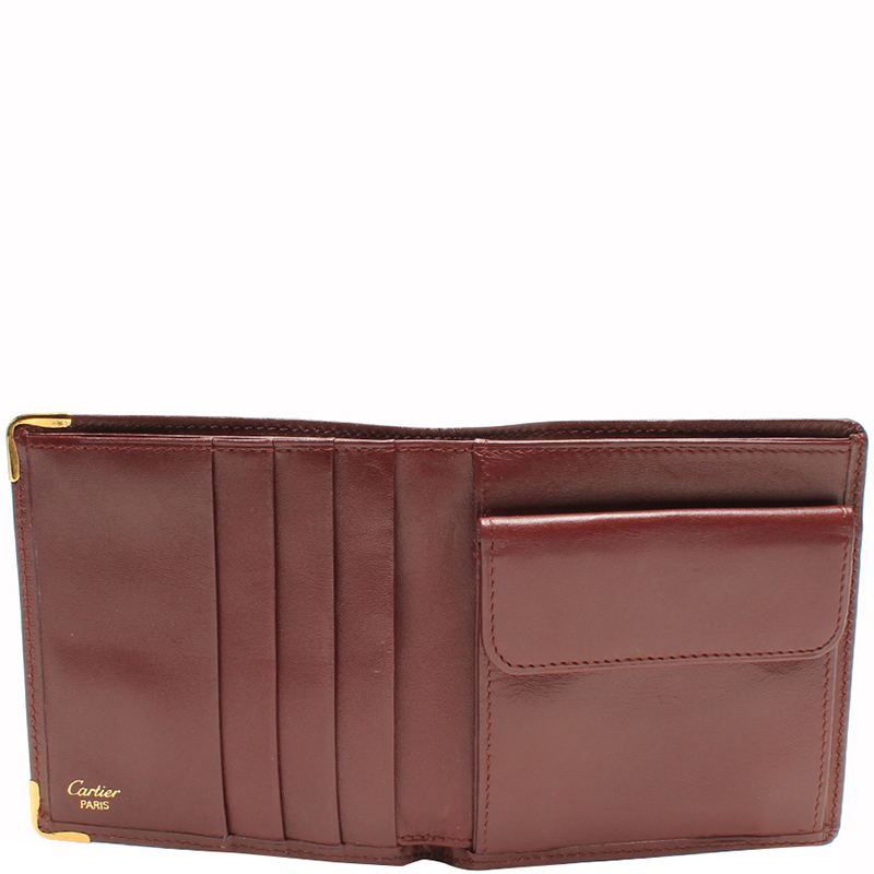 

Cartier Red Leather Must de Cartier Card Holder Wallet