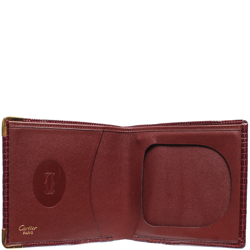 

Cartier Red Leather Must de Cartier Wallet