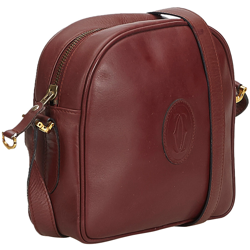 

Cartier Red Leather Must de Cartier Crossbody Bag