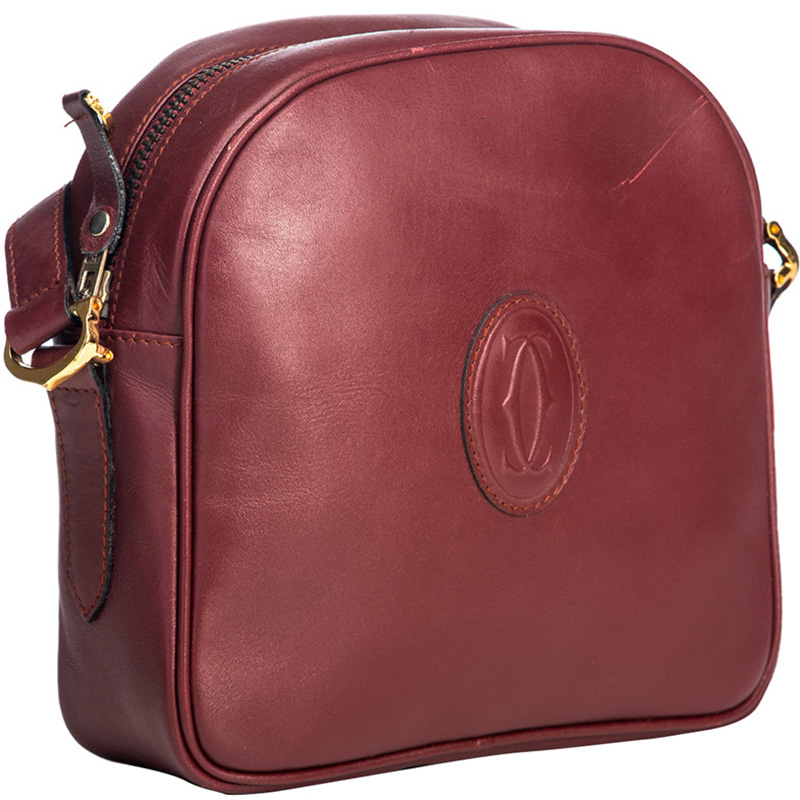 

Cartier Red Leather Must De Cartier Crossbody Bag