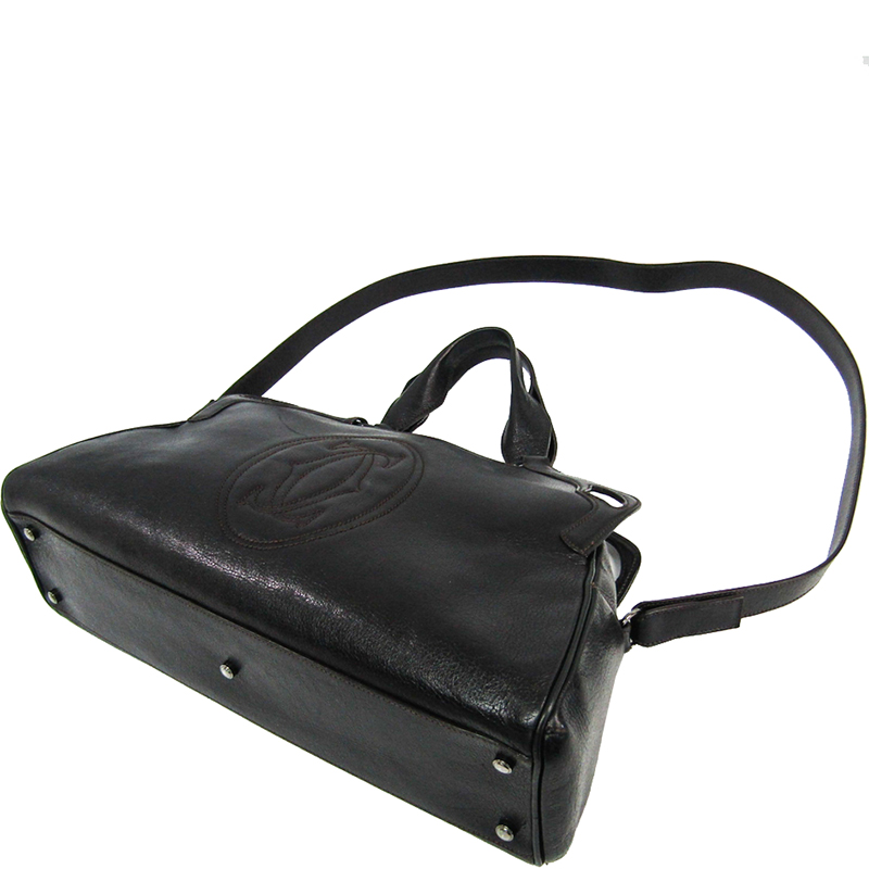 

Cartier Black Leather Small Marcello de Cartier Bag