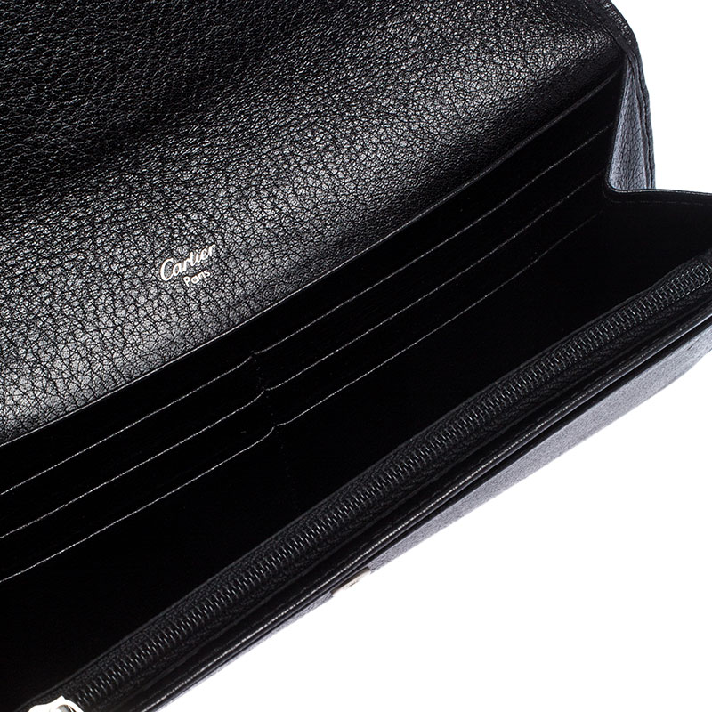 

Cartier Black Leather Must De Cartier Wallet