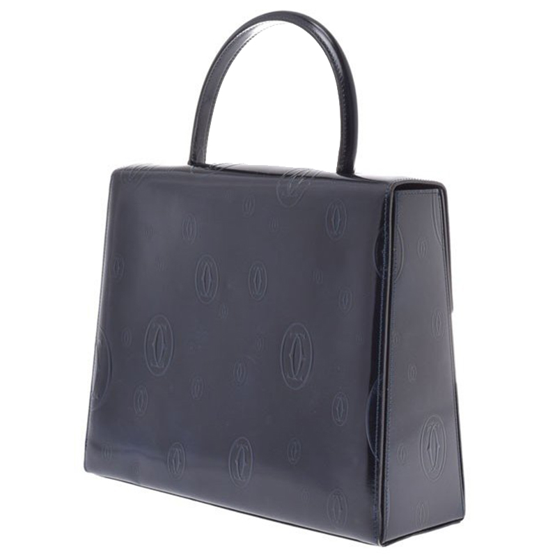 

Cartier Black Leather Happy Birthday Tote