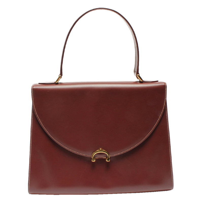 Cartier Red Leather Must Shoulder Bag