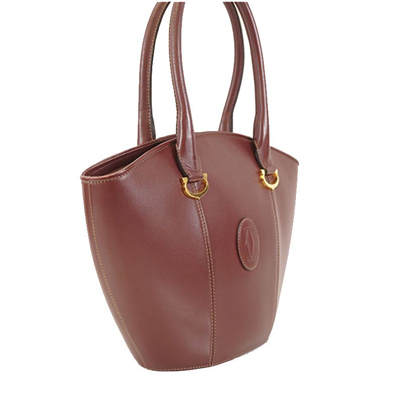 

Cartier Bordeaux Must de Leather Bag, Burgundy