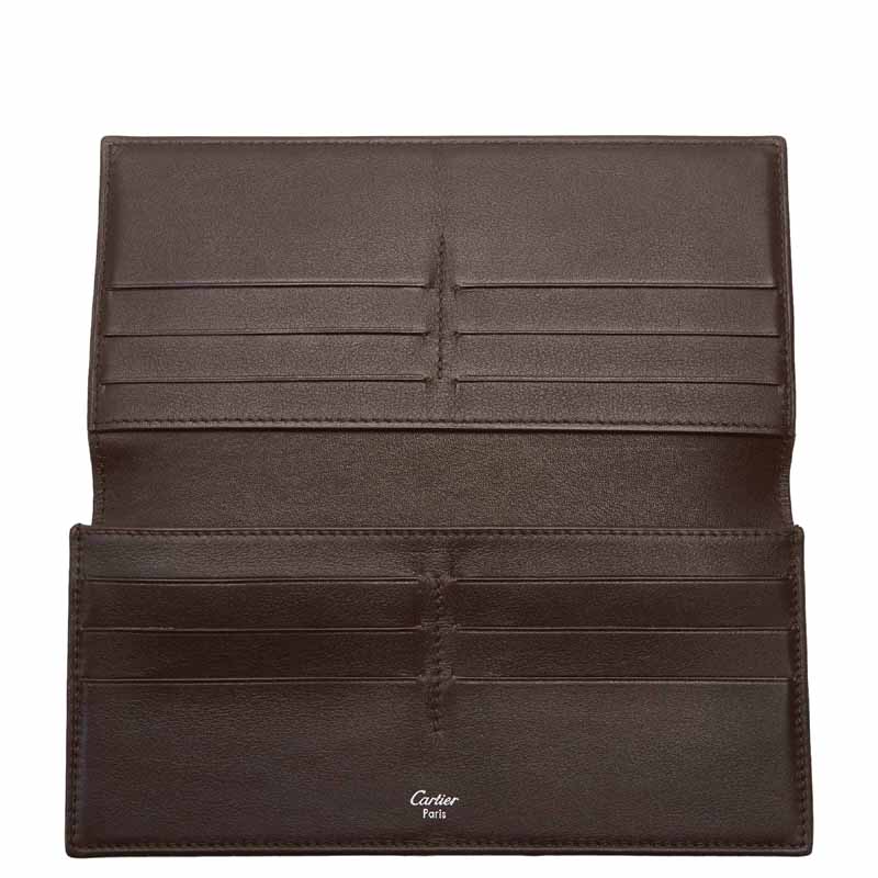 

Cartier Brown Leather Long Wallet