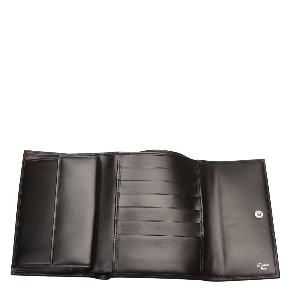 

Cartier Black Leather Panthere Wallet