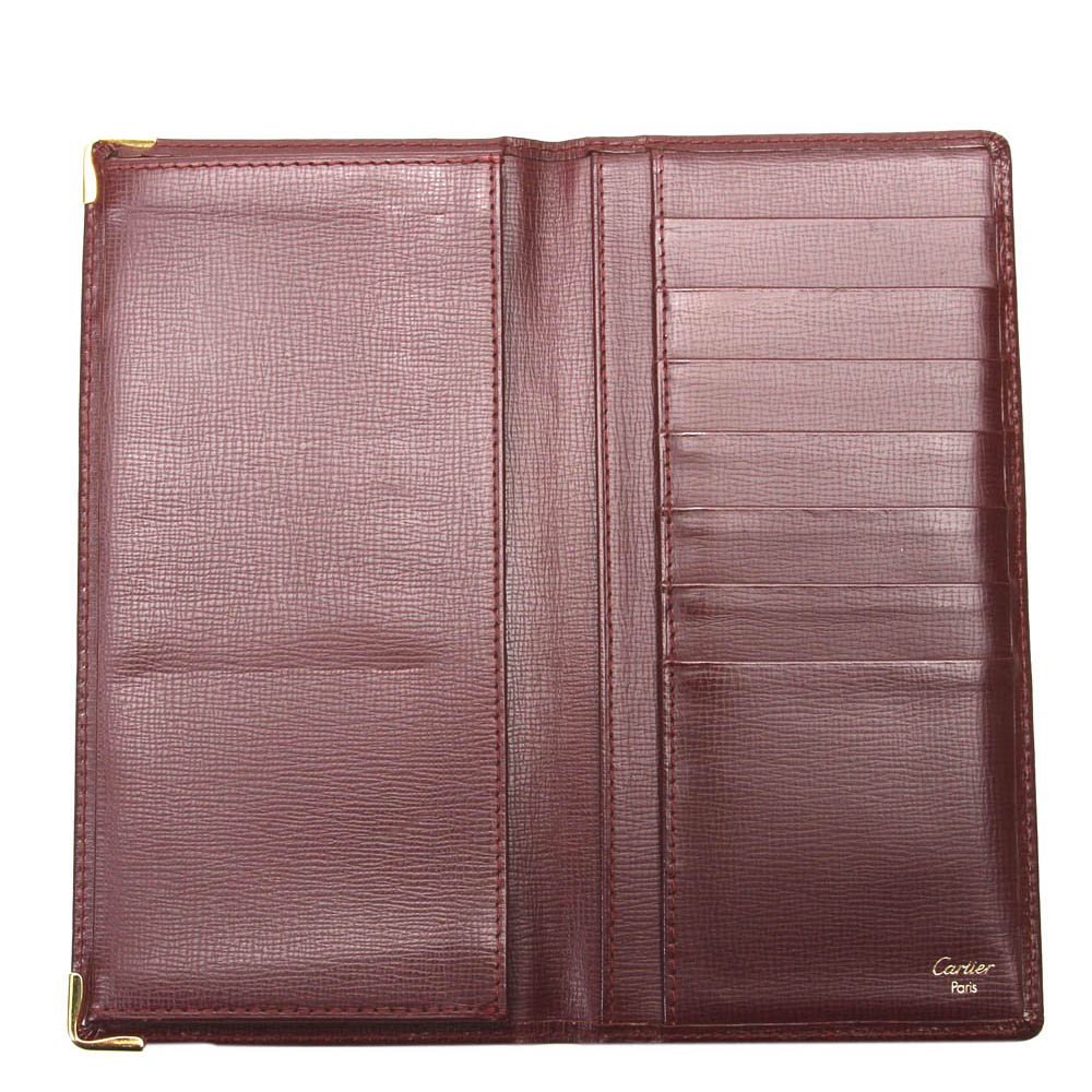 

Cartier Red Leather Must De Cartier Wallet