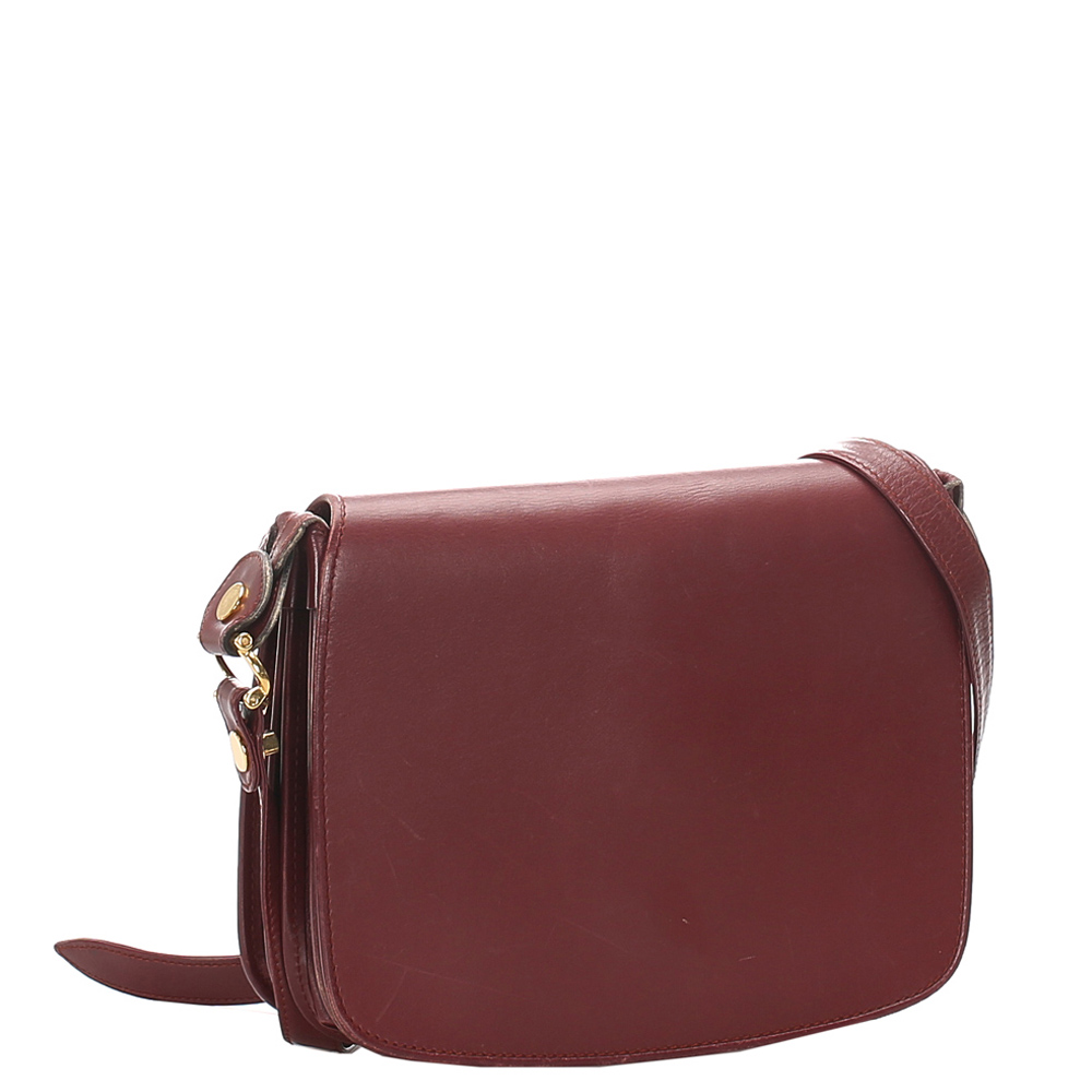 

Cartier Red Leather Must de Cartier Crossbody Bag