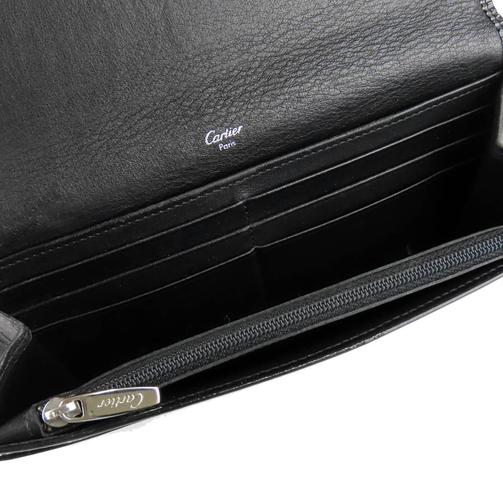 

Cartier Black Leather Happy Birthday Wallet