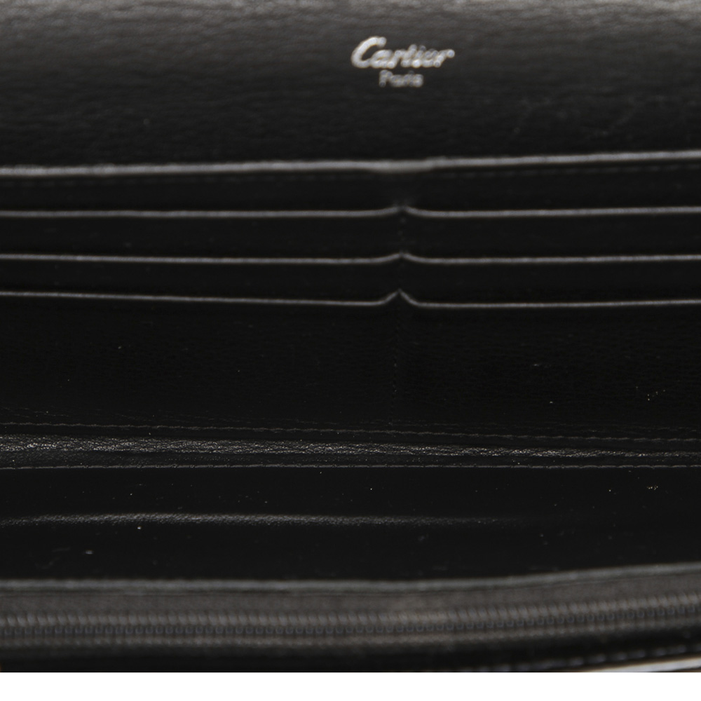

Cartier Black Leather Happy Birthday Wallet