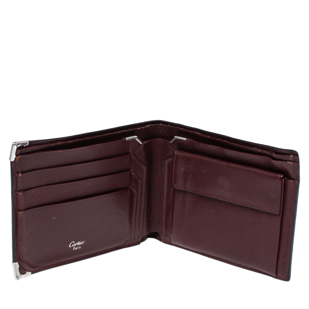 

Cartier Black Leather Must De Cartier Bifold Wallet