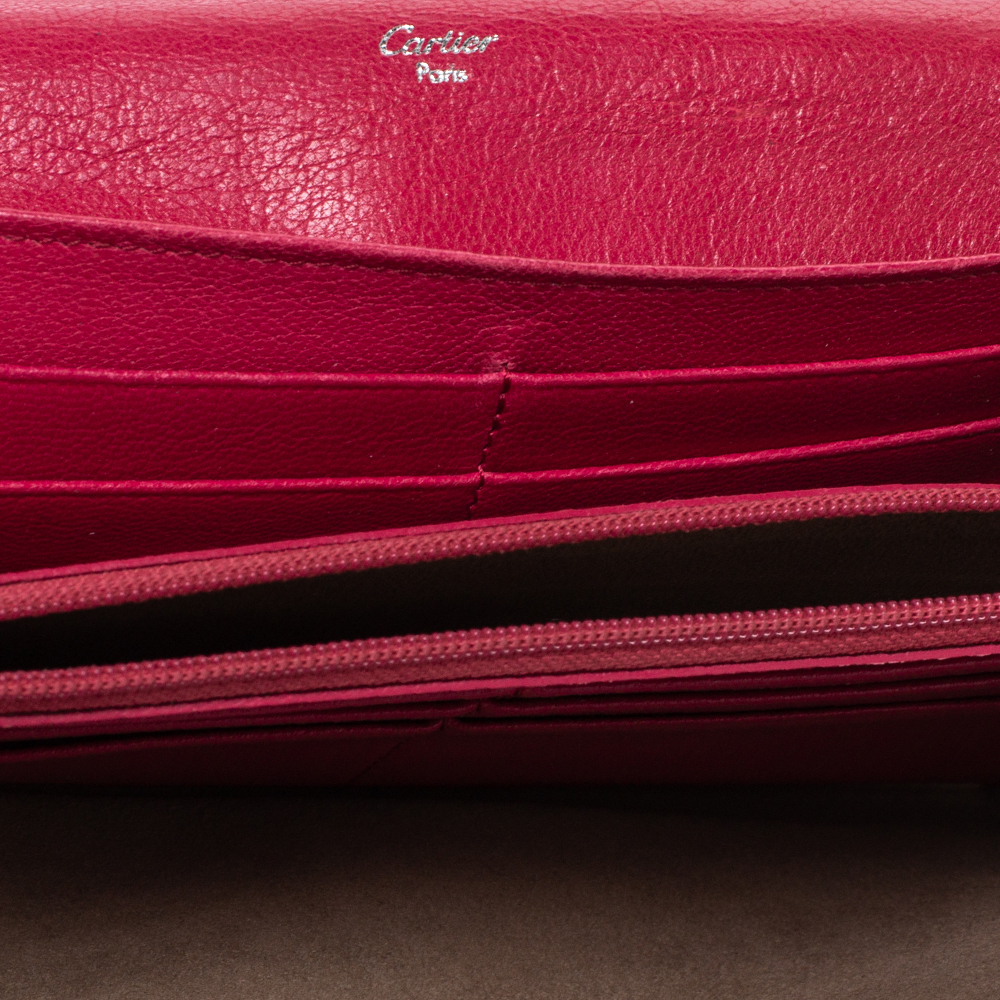 

Cartier Pink Leather Love Continental Wallet