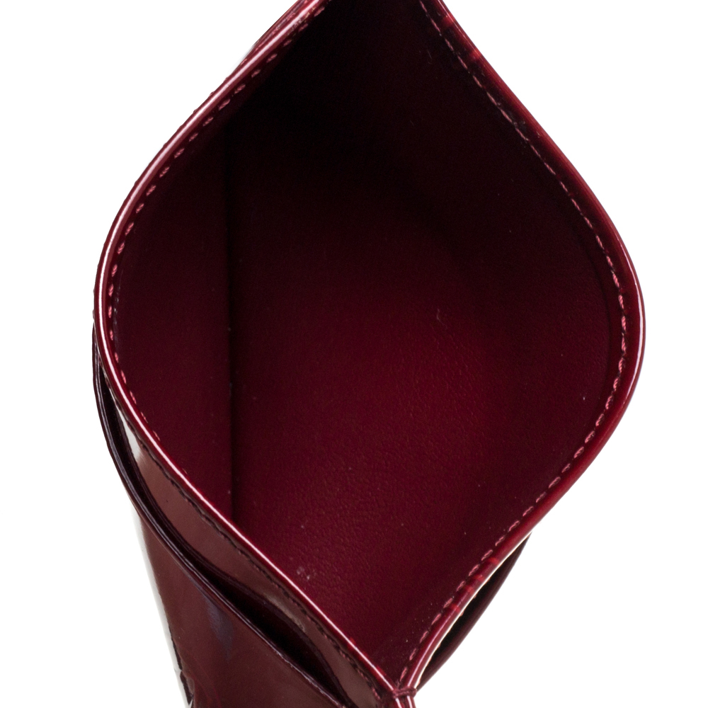

Cartier Red Patent Leather Happy Birthday Card Holder
