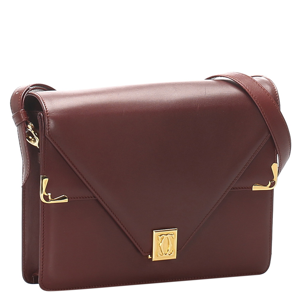 

Cartier Red Leather Must de Cartier Crossbody Bag