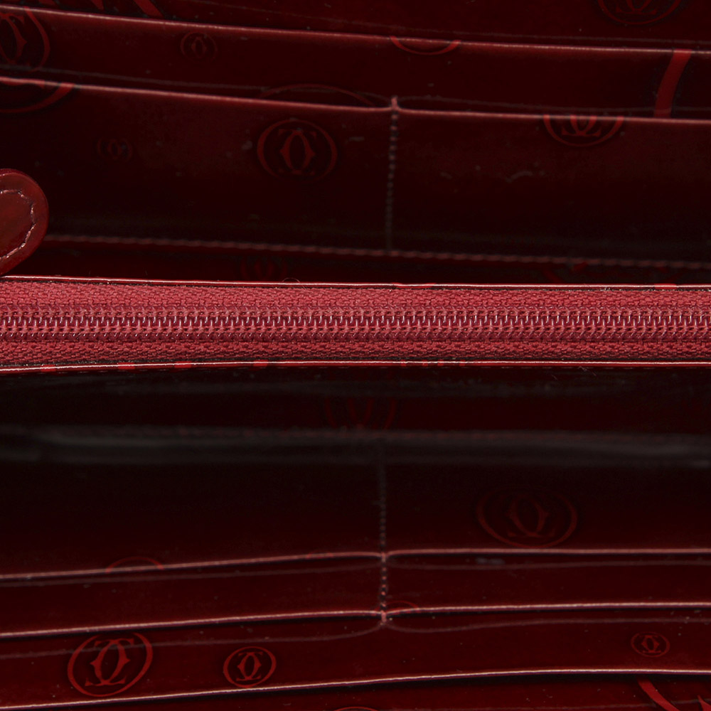 

Cartier Red Leather Happy Birthday Continental Wallet