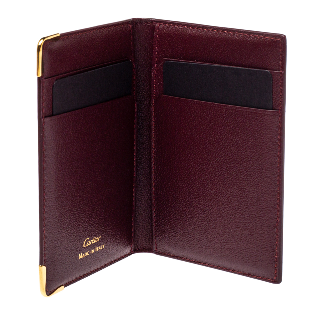 

Cartier Red Leather Must De Cartier Card Holder