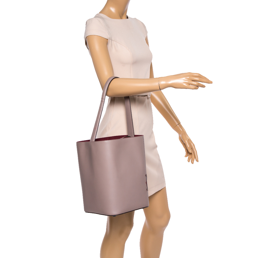 

Cartier Old Rose Leather Must C Bucket Bag, Pink