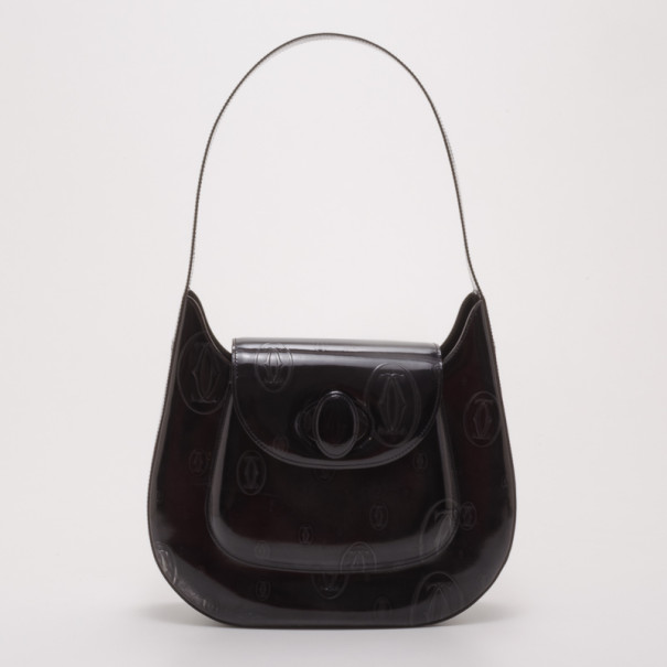 Cartier Black 'Happy Birthday' Hobo