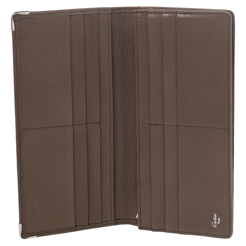 

Cartier Brown Leather Continental Wallet