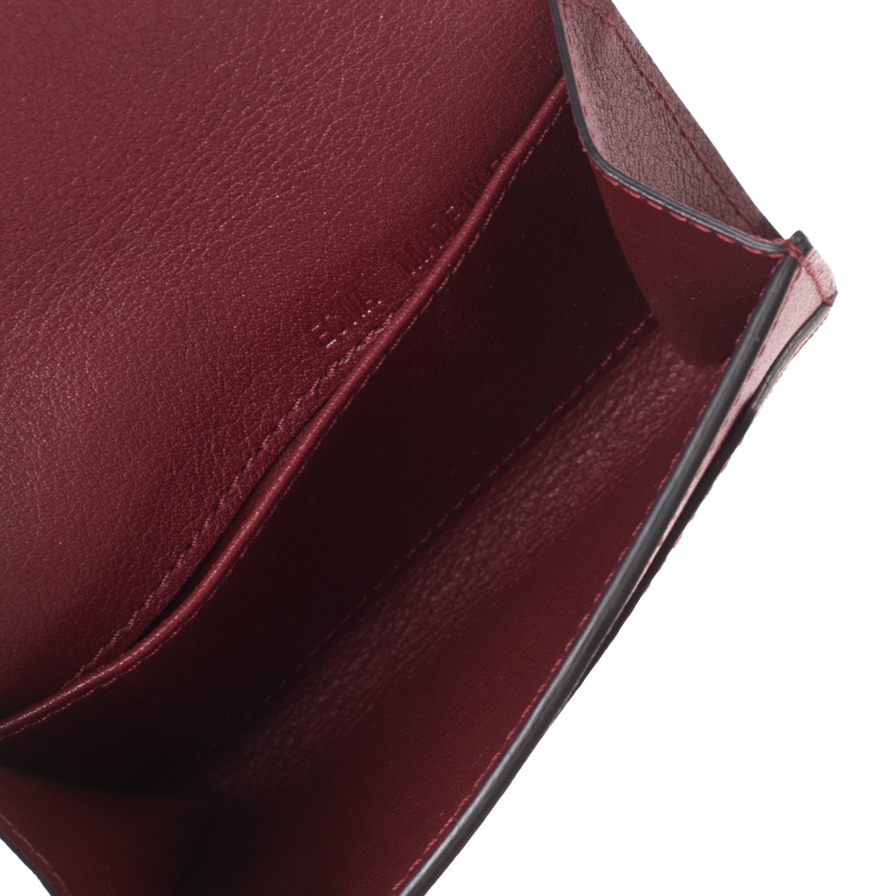 

Cartier Red Leather C de Cartier Compact Wallet