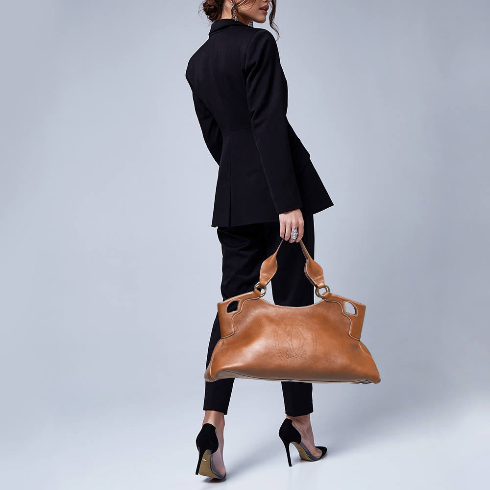 

Cartier Brown Leather Marcello de Cartier Tote
