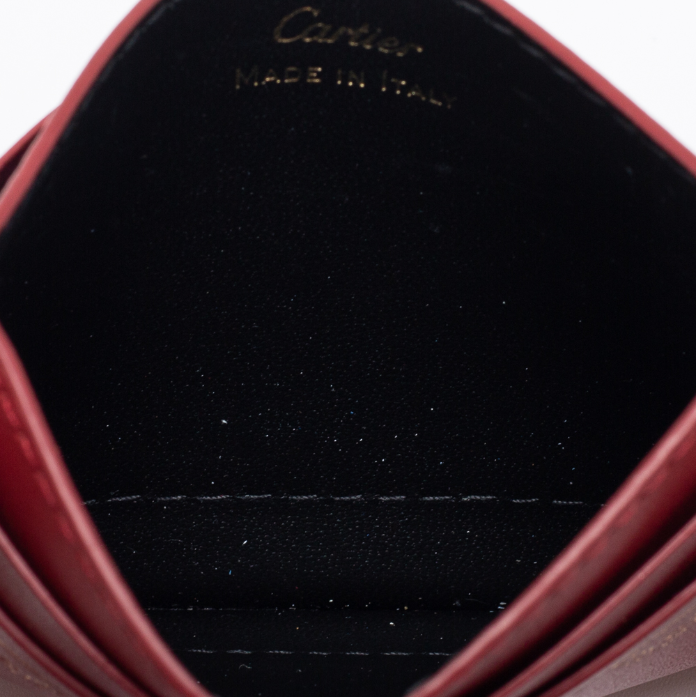 

Cartier Red Leather Guirlande de Cartier Card Holder