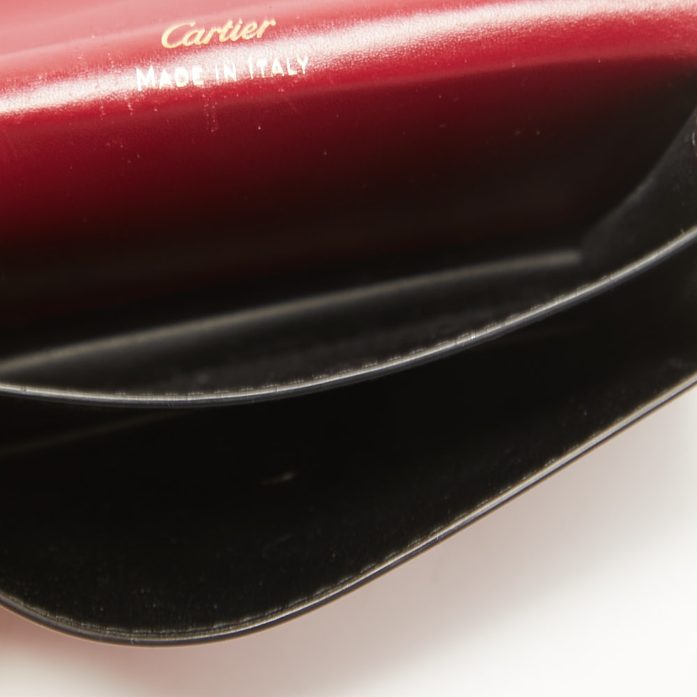 

Cartier Red Leather Double C De Cartier Card Case